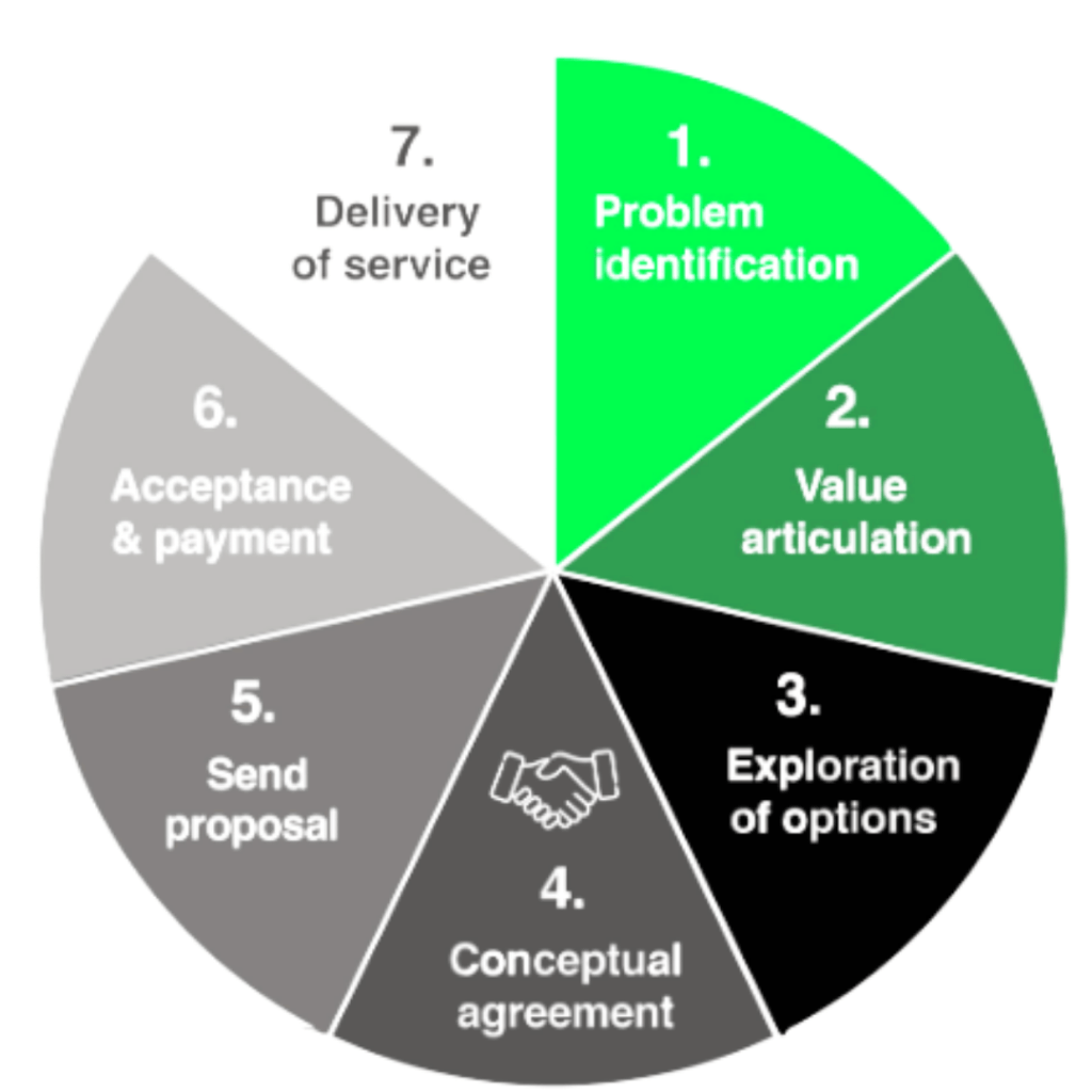 Sales Process pie chart